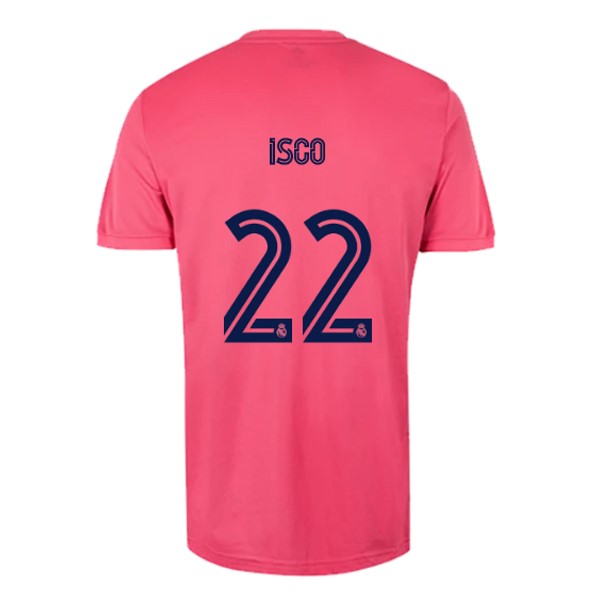 Camiseta Real Madrid 2ª NO.22 Isco 2020-2021 Rosa